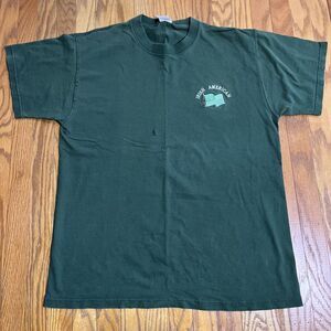 Fruit Of The Loom Lofteez St Patricks Day Irish American Mens Lg Green T-Shirt